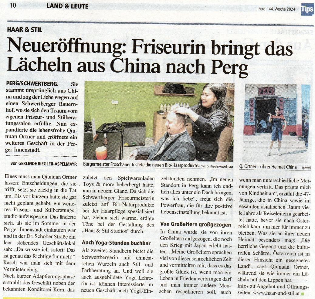 Pressetext über Eröffnung